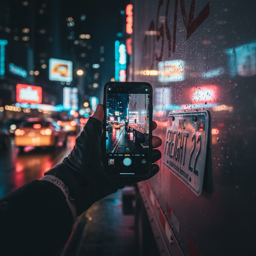 Capturing license plate on smartphone
